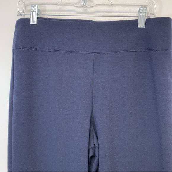 Susan Graver Illusions Pants MP  Blue Pull On Waist Defining Soho Ponte Work - Picture 2 of 10